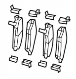 Bremsklötze vorne - original Mopar [OEM]